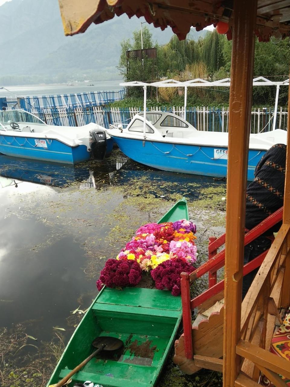 Houseboat Young Snow View Front Line Dal Lake Срінагар Екстер'єр фото